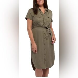 Brand New-Teddi Rose Tencel Shirt Dress